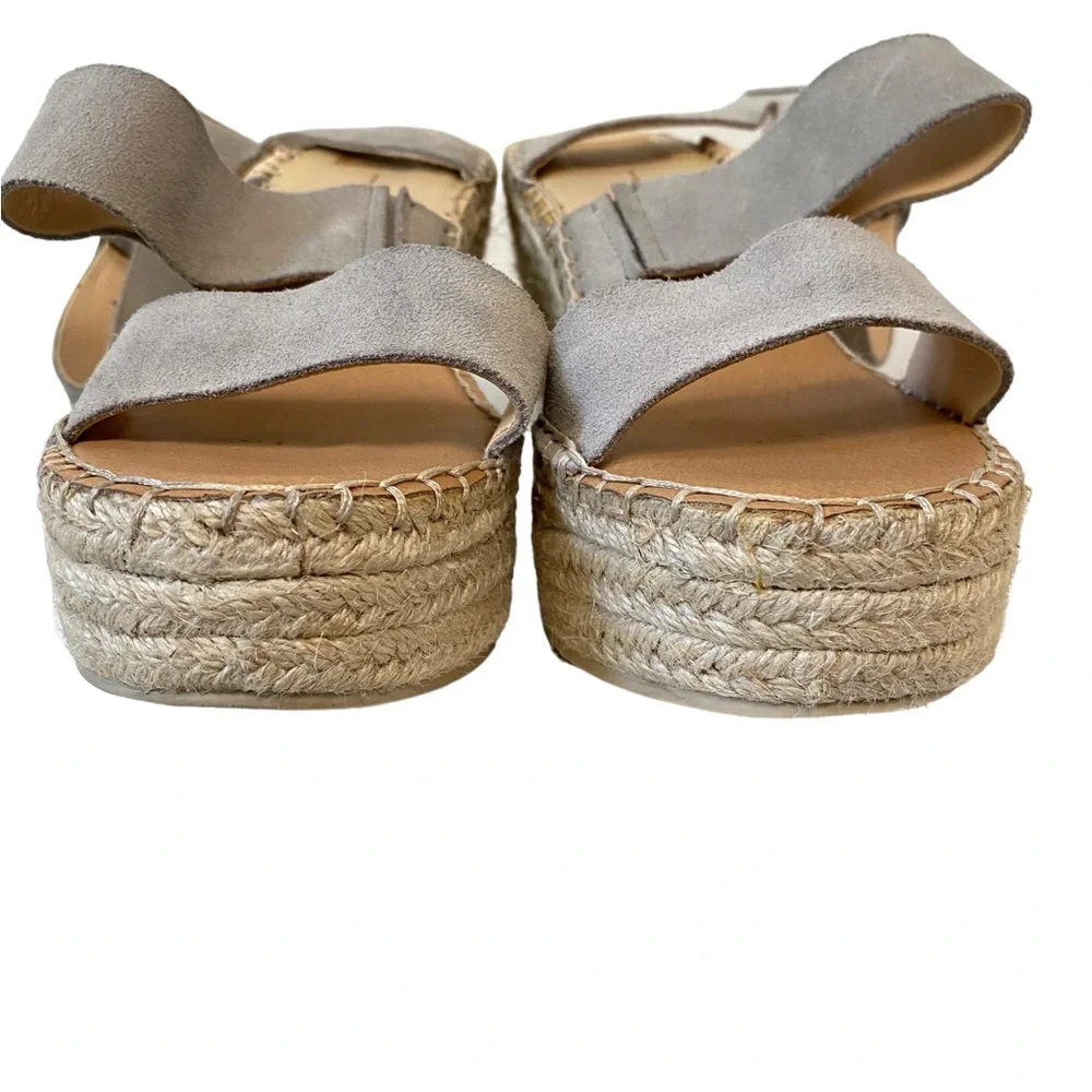 Dolce Vita Shae Platform Espadrille Spring Boho Casual Chic Wedge‎ Sandal Gray